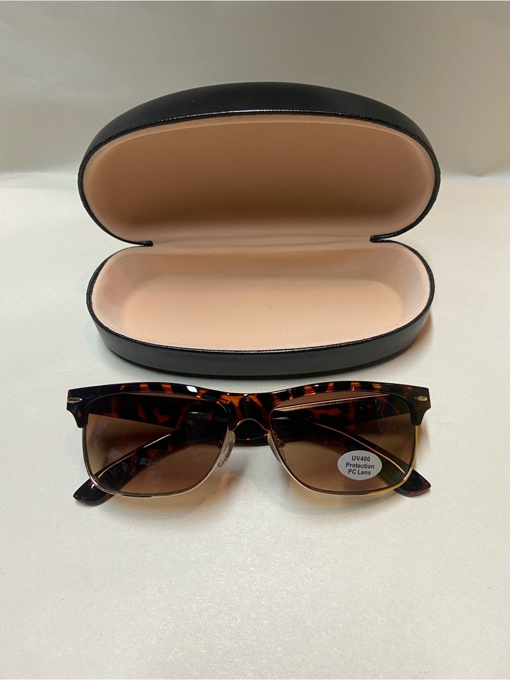 Men's Tortoiseshell Frame Sunglasses with Brown Lenses